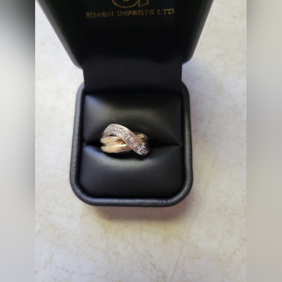 Jewelry - 14k Gold Two Tone Diamond Ring